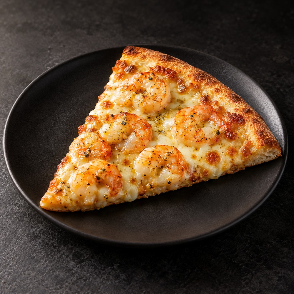 Pizza con Camarones